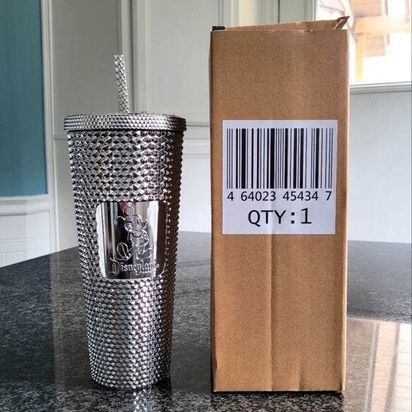 DISNEY x STARBUCKS 100 Years of Disney Silver Studed Tumbler Disneyland … - Picture 4 of 7